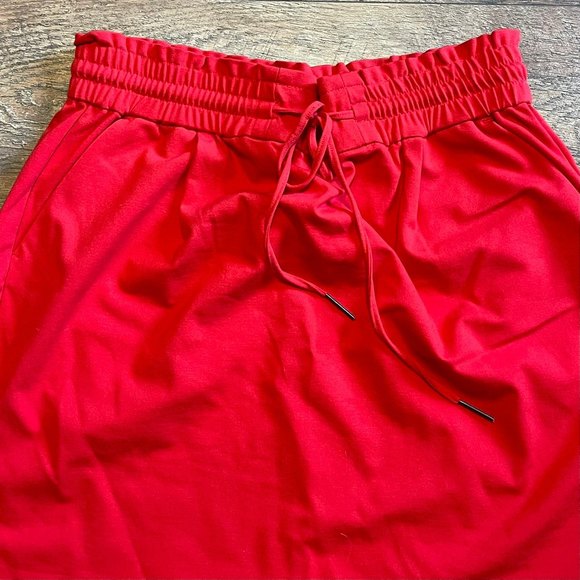 Vero Moda Woman’s Elastic Waist Red Classic Mini Skirt Size XL - Picture 2 of 6